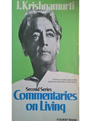 cover image of Commentaries on Living (Second Series)